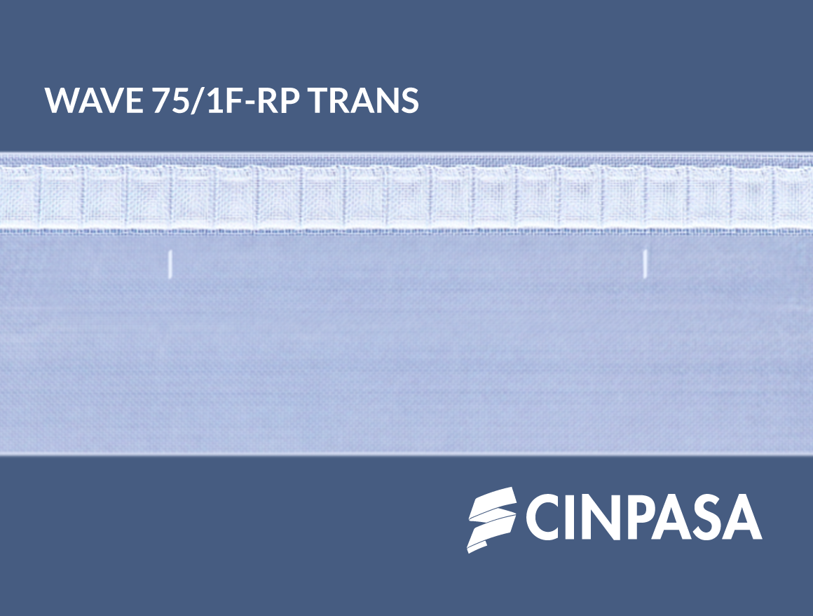  Perfect Wave Tape with 1 Pocket, Type F with Markings, Transparent 